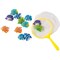 BLUE PANDA Pool Dive & Catch Fish Set - 13-Piece Plastic Fish & Net - Swimming Pool Fun & Fishing Activity for Kids Ages 3-14